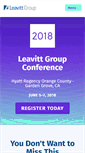 Mobile Screenshot of conference.leavitt.com