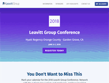 Tablet Screenshot of conference.leavitt.com